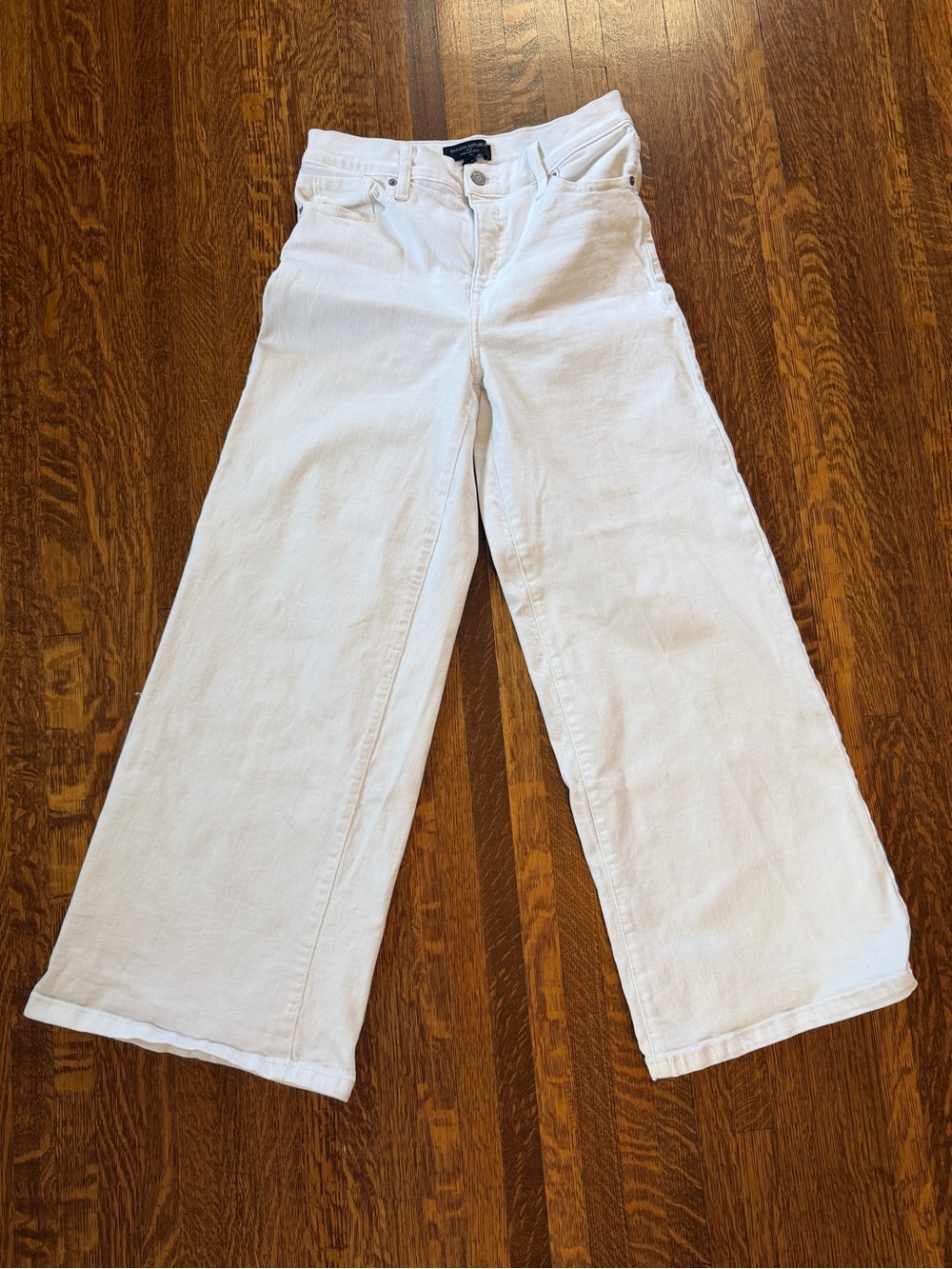 Banana Republic White Wide-Leg Women's Jeans